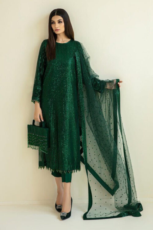 Semi Pure Chiffon Dress Front Design