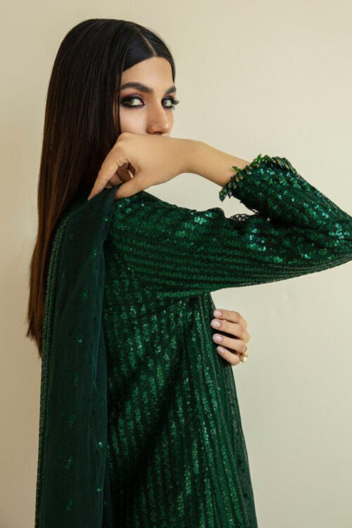 Semi Pure Chiffon Dress Front Design