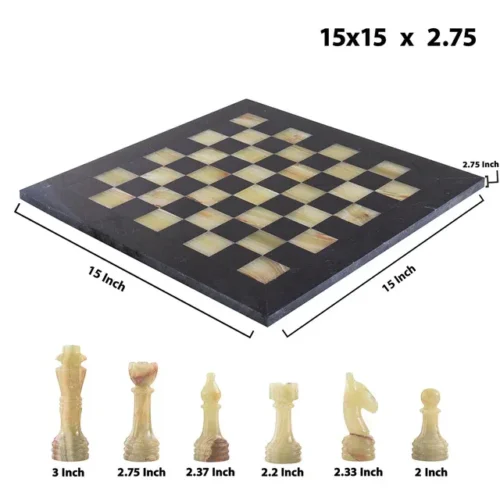 Luxury Marble Chess Set – Handcrafted in Pakistan | Hamali.store - Image 4