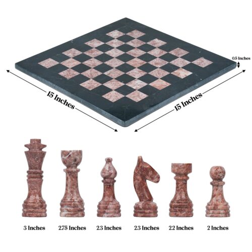Handcrafted Chess Set – Black & Pink | Hamali.store - Image 5