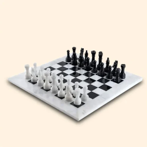 Luxury marble chess board from Hamali.store Luxury Marble Chess Set